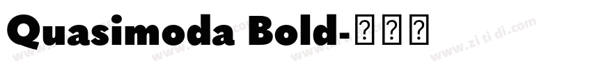 Quasimoda Bold字体转换